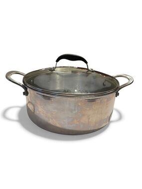 Lexi Home Diamond Non-Stick Tri-Ply Stainless Steel Professional Cookware 5 Qt
